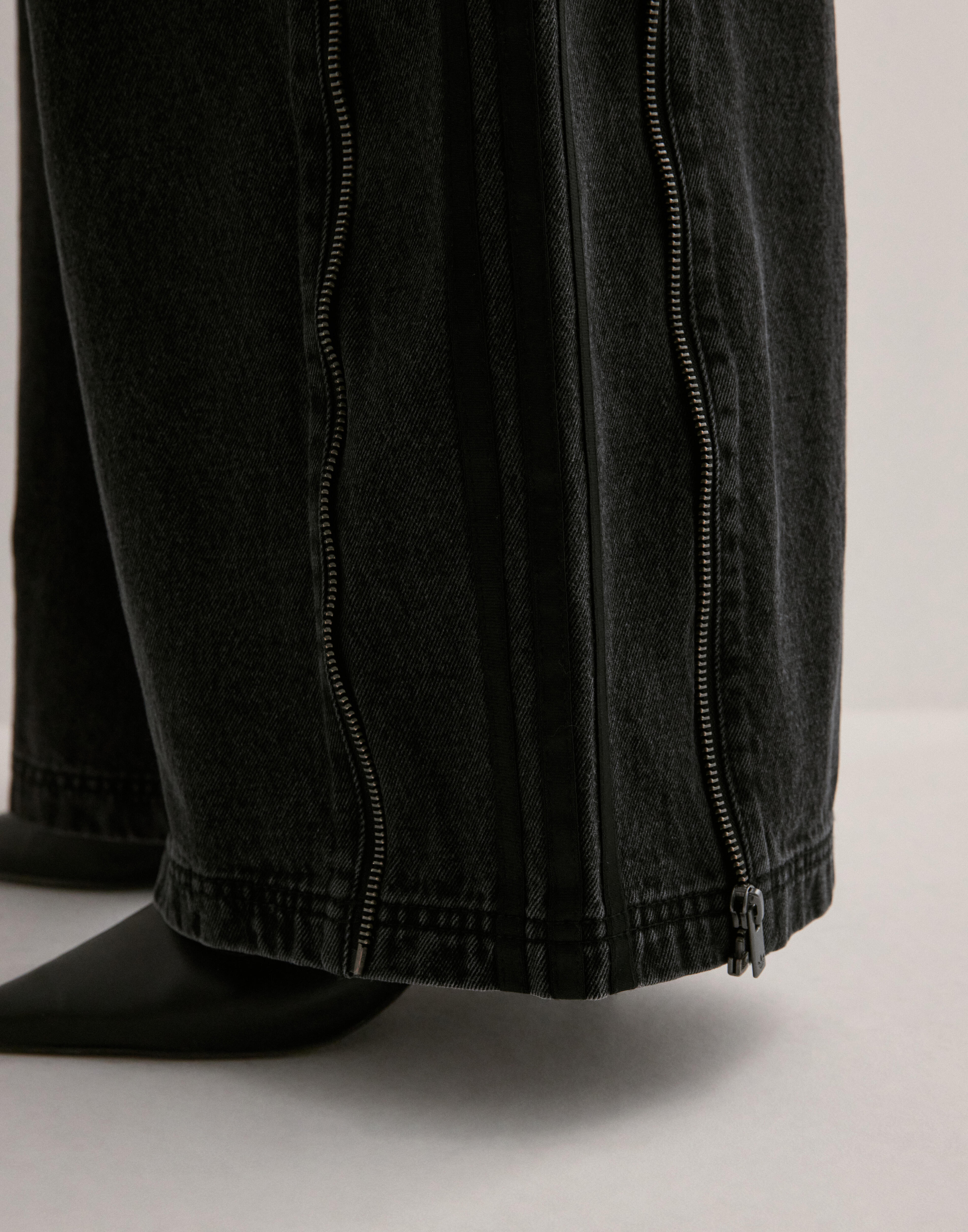 Buy Adidas Originals DENIM ZIP PANT - Black | Nelly.com