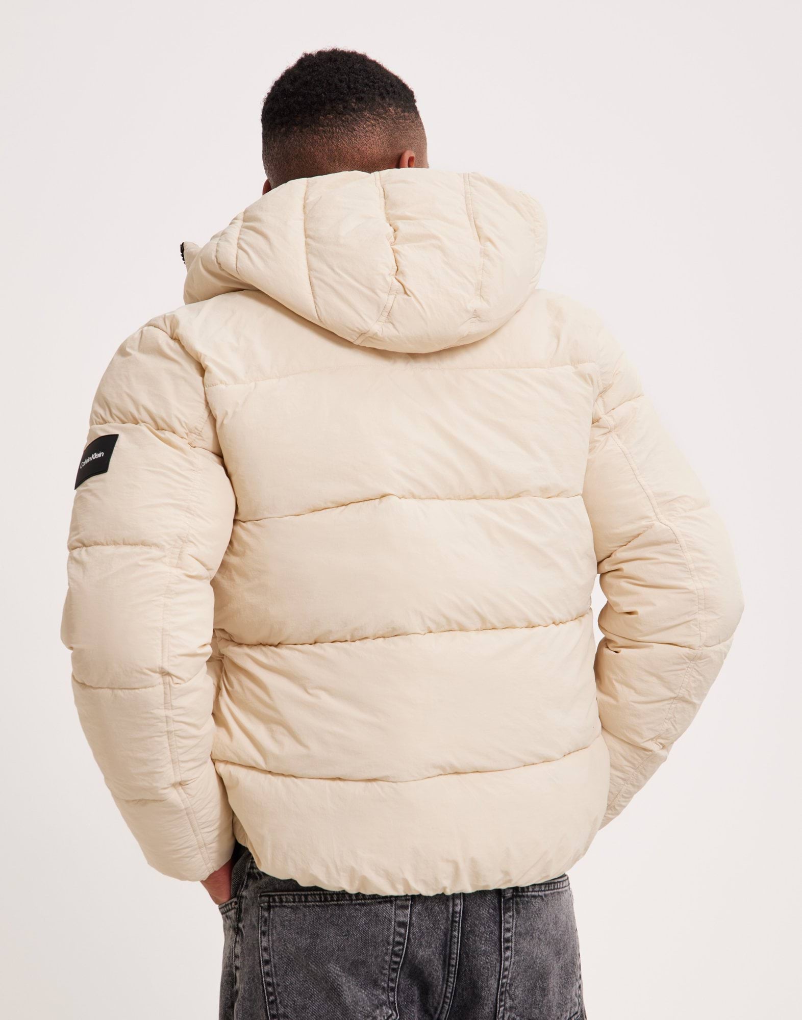 CRINKLE NYLON PUFFER JACKET