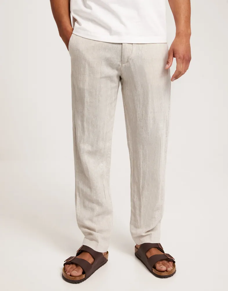 SLH196-STRAIGHT MADS LINEN PANT NOO