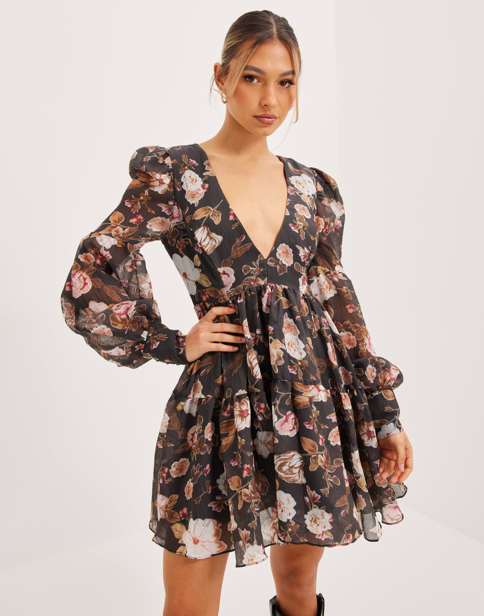 REIGN MINI FLORAL DRESS