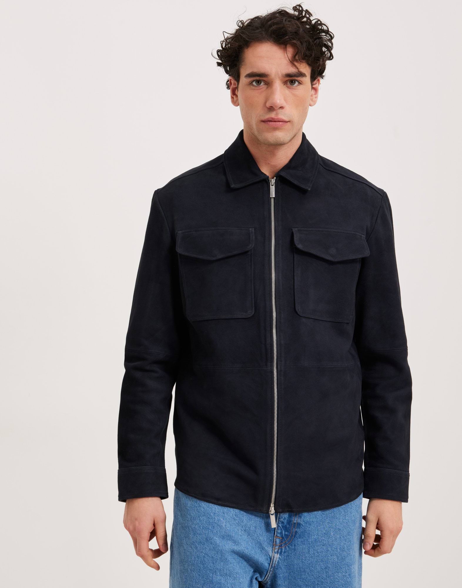 SLHFORAN SUEDE OVERSHIRT W