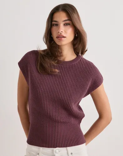 Nelly - Lila - Chunky knit top