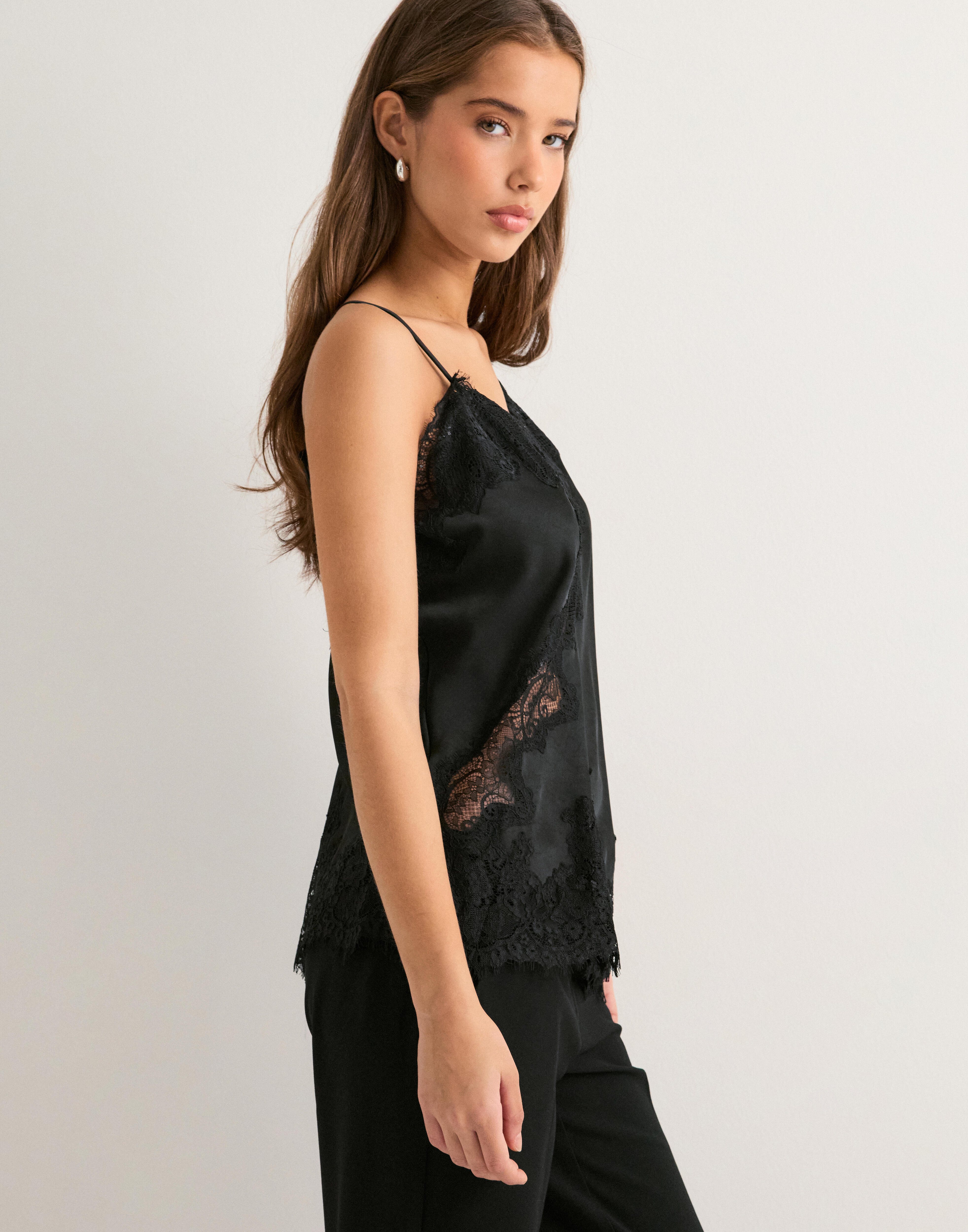 Buy Neo Noir Viole Lace Top - Black | Nelly.com
