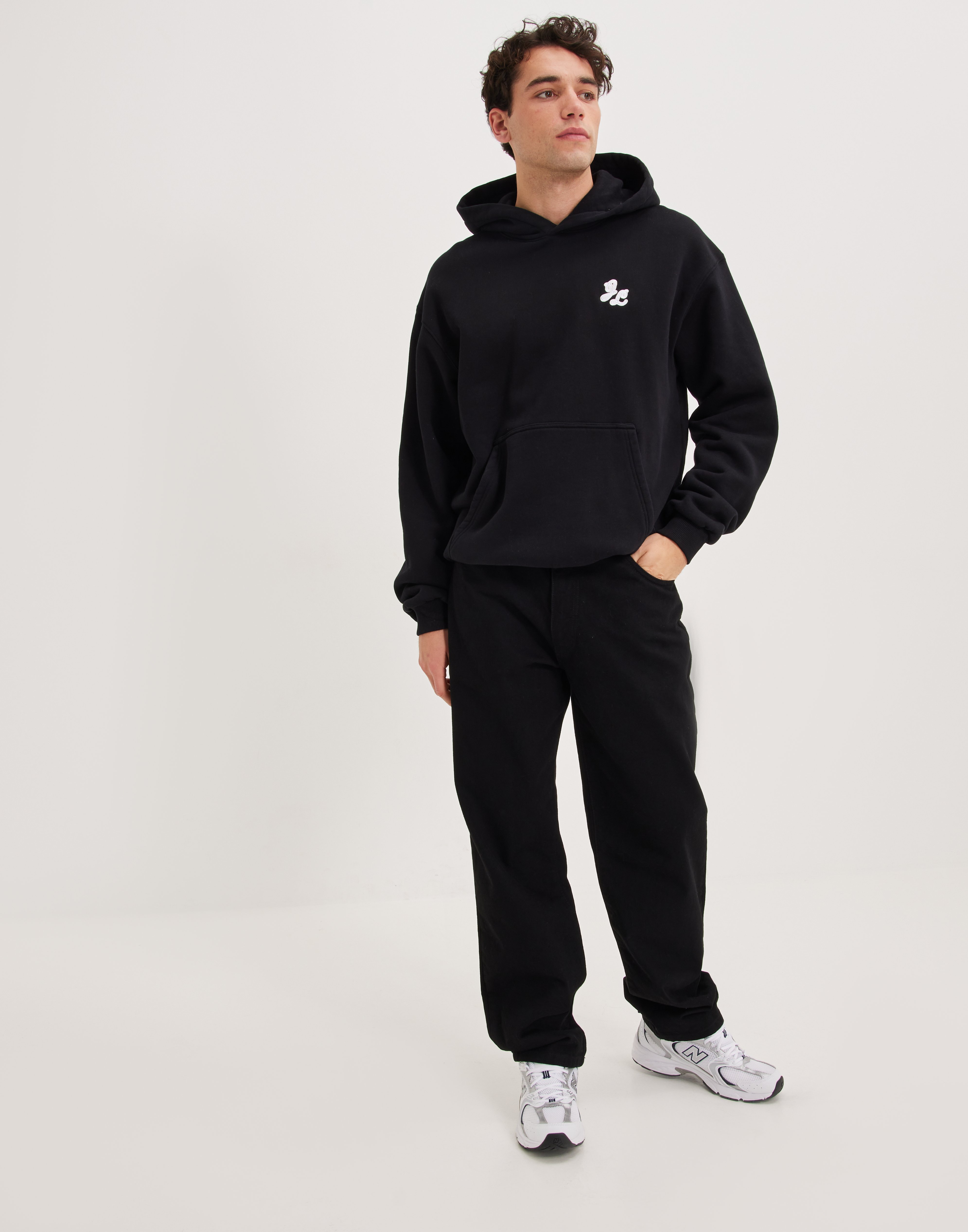 Buy J Lindeberg Karson Graphics Hoodie - Black | NLYMAN