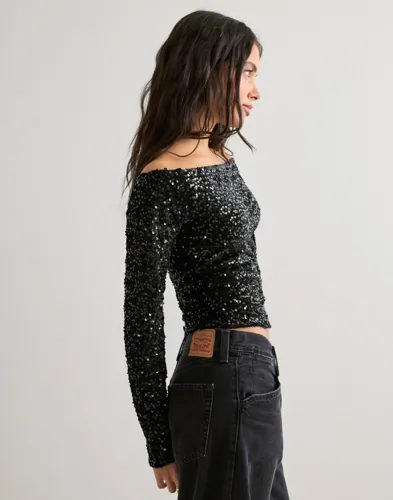 PIECES Pckam Ls Offshoulder Top Jrs Bc toppar dam – bild 2