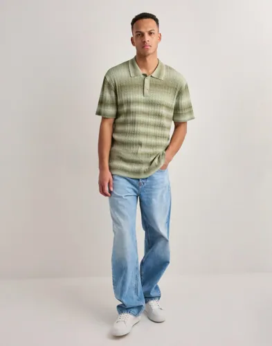 Ciszere Gabe Knitted Polo Kortärmad piké pikéer herr – bild 3
