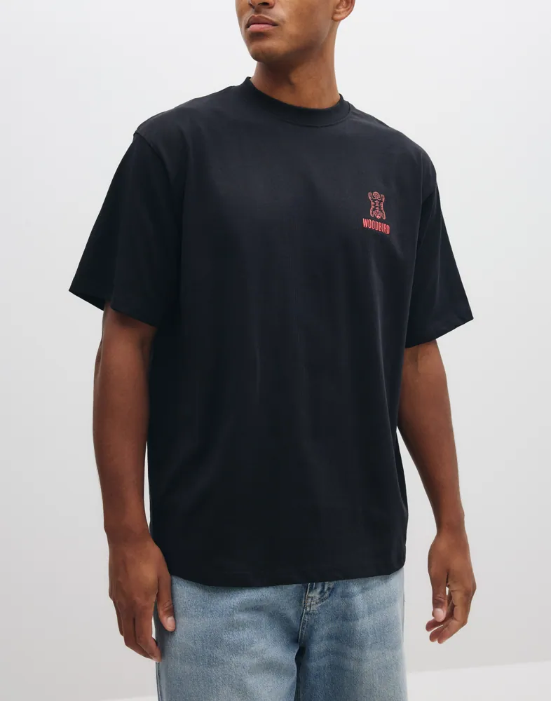Woodbird Wbbaine Tiger Tee T-shirts med tryck herr – bild 2