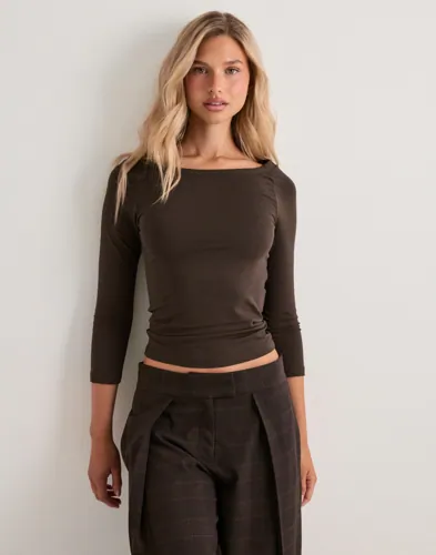 Pcphoebe 3/4 Boatneck Top Jrs Noos