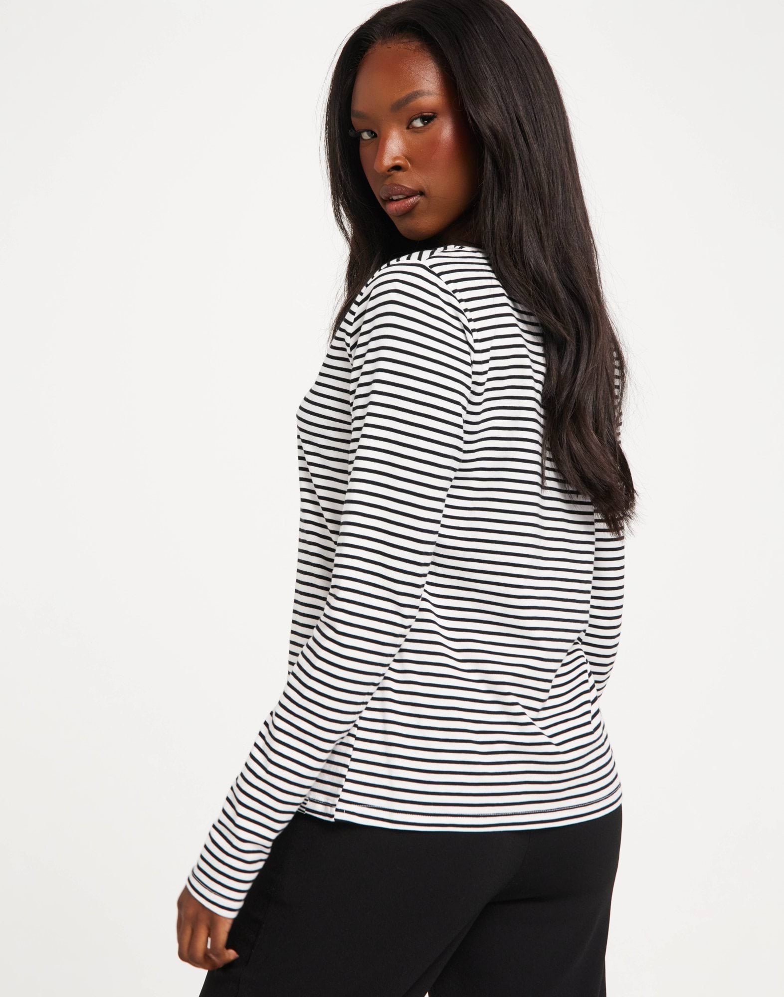 Organic Jersey Stripe Tenna Tee FAV