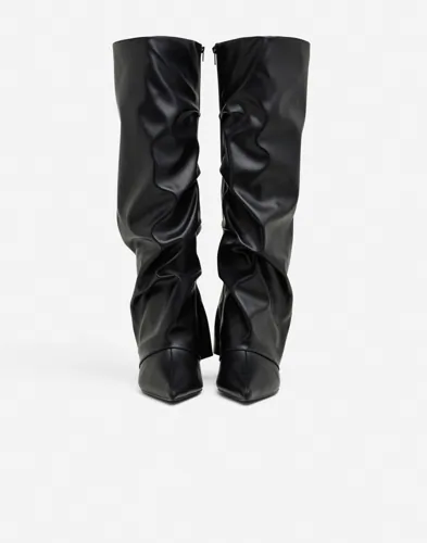 Nelly Folded Shaft Noir Boot ankelboots dam – bild 2