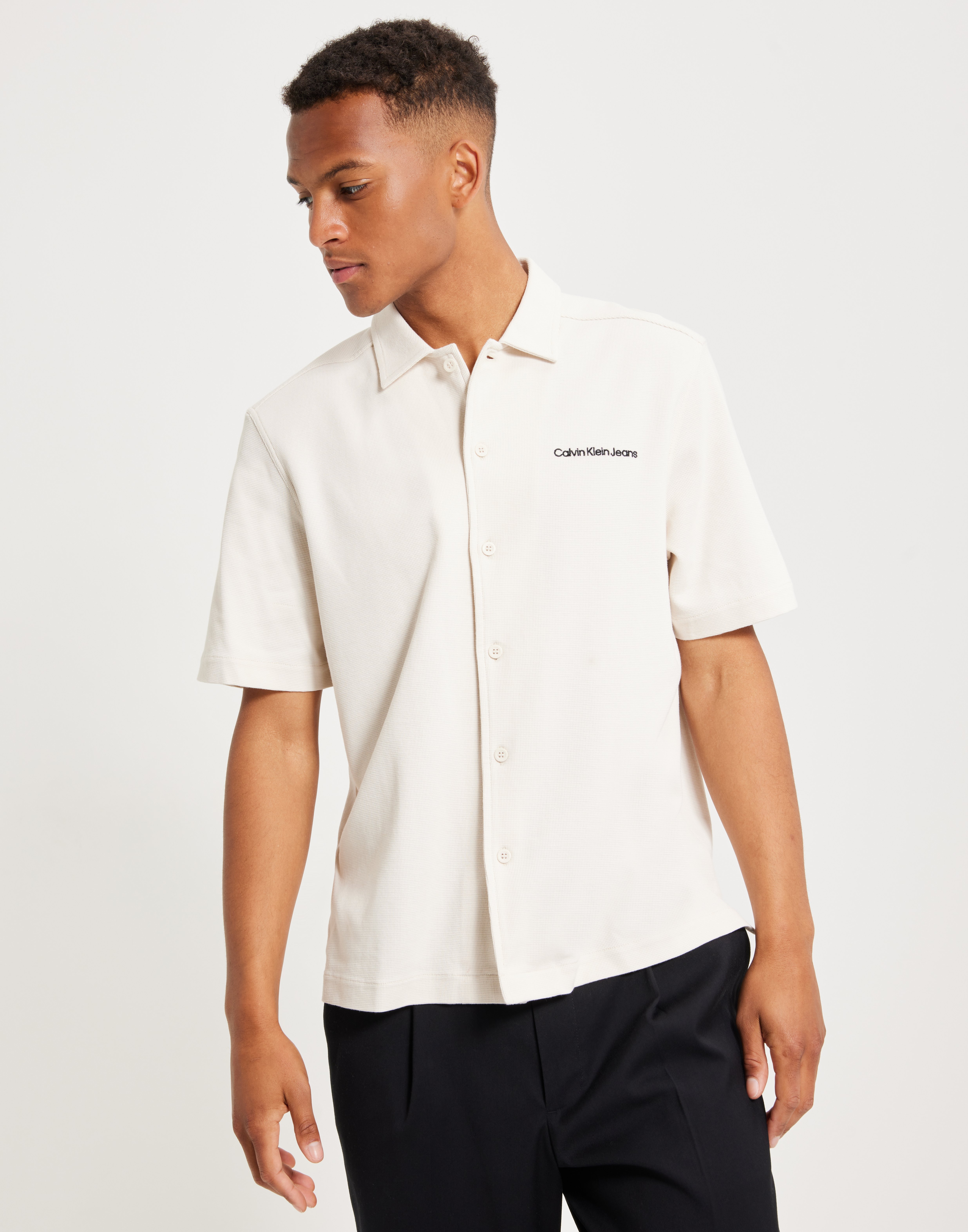 Calvin klein men's short sleeve shirts best sale