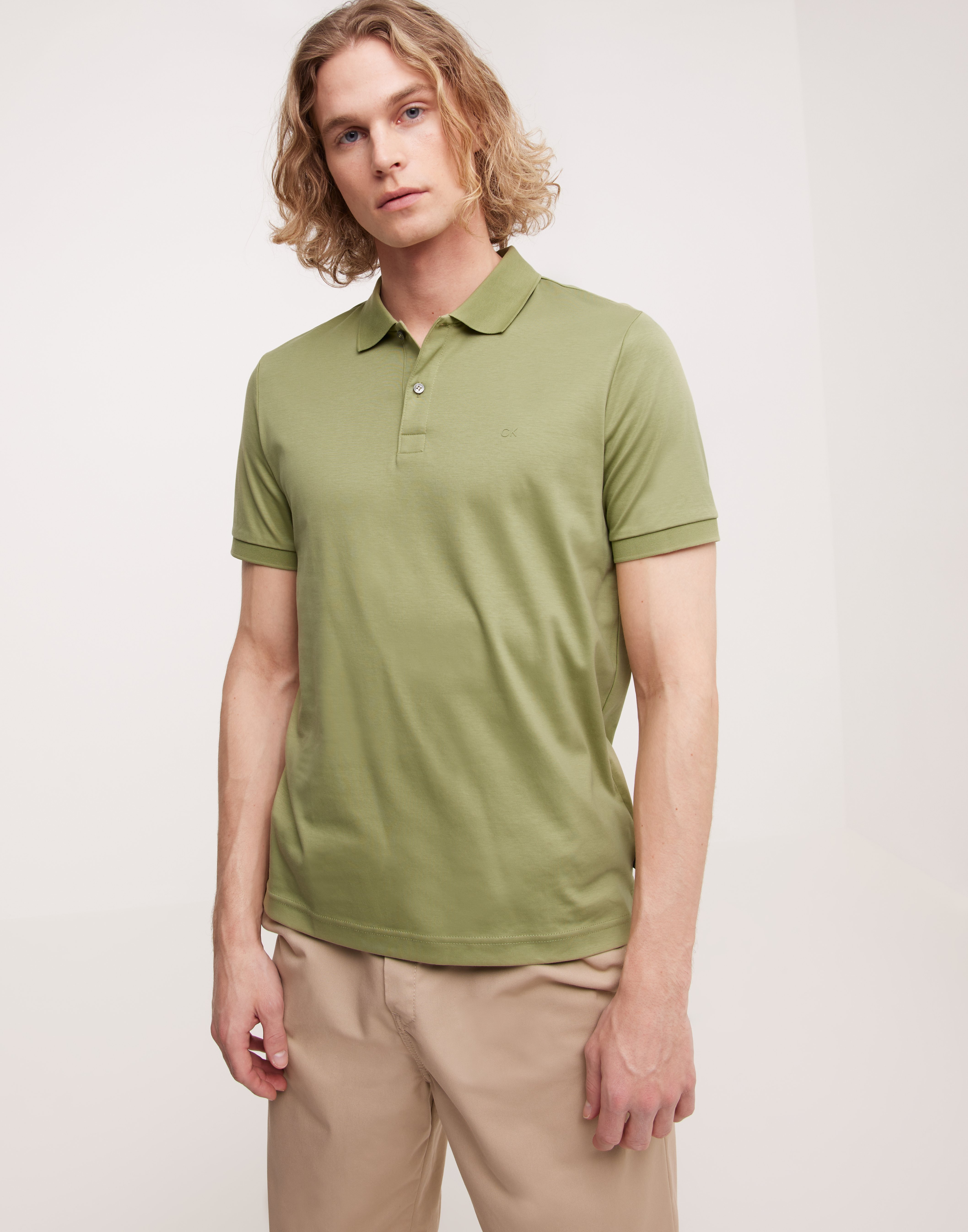 Buy Calvin Klein LIQUID TOUCH SLIM POLO Green NLYMAN