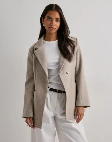 Neo Noir - Beige - Bowie Herringbone S Blazer