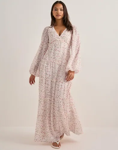 Nelly - Blomstret - Maxi Frill Dress