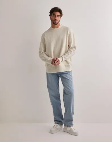 Selected Men Slhreuben Ls Knit Relaxed Crew Neck Stickade tröjor herr – bild 3