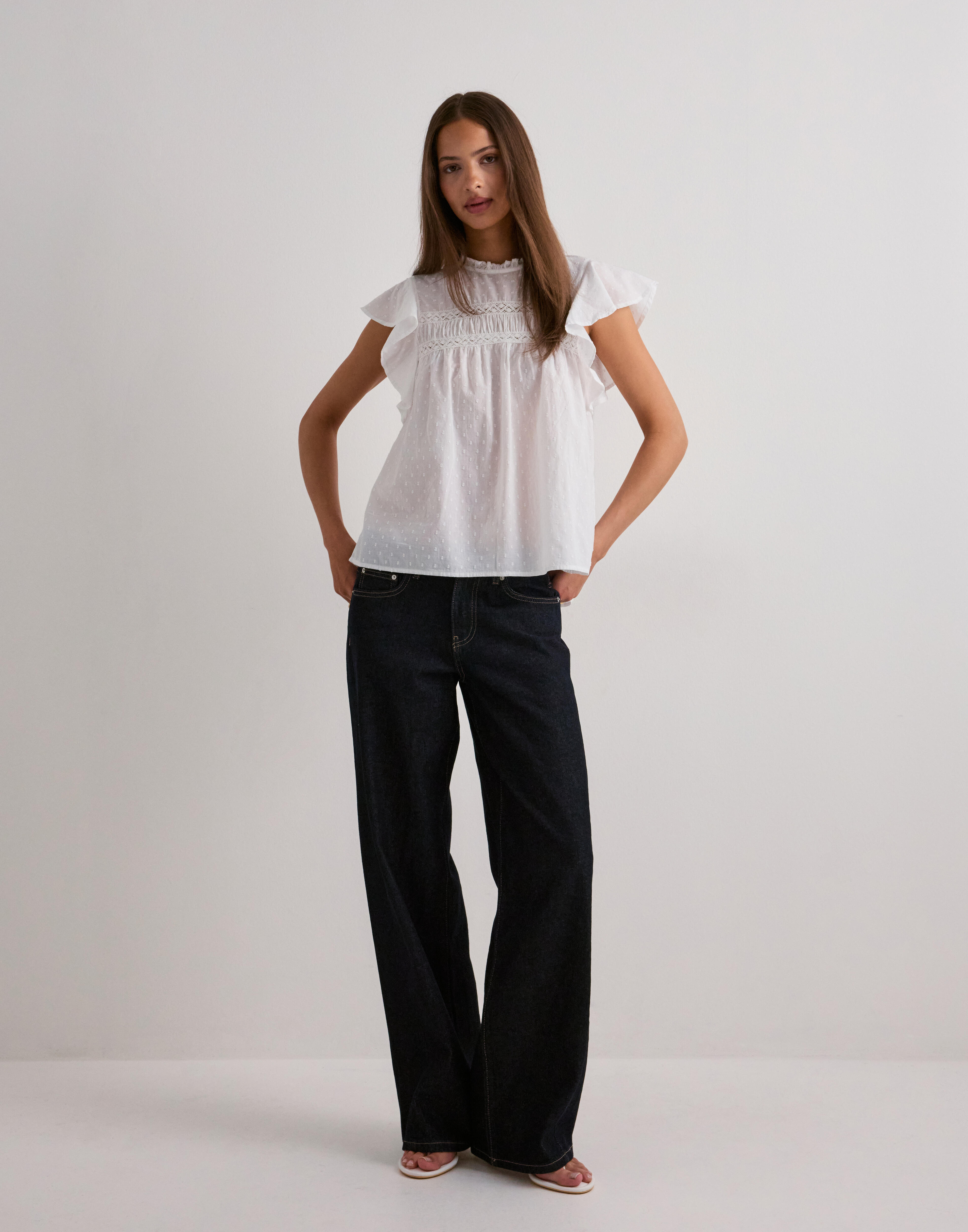 VERO MODA Top In Pizzo 3/4 Maniche, Girocollo, Senza Maniche, Donna, Primavera/Estate, Morbido E Femminile - 2