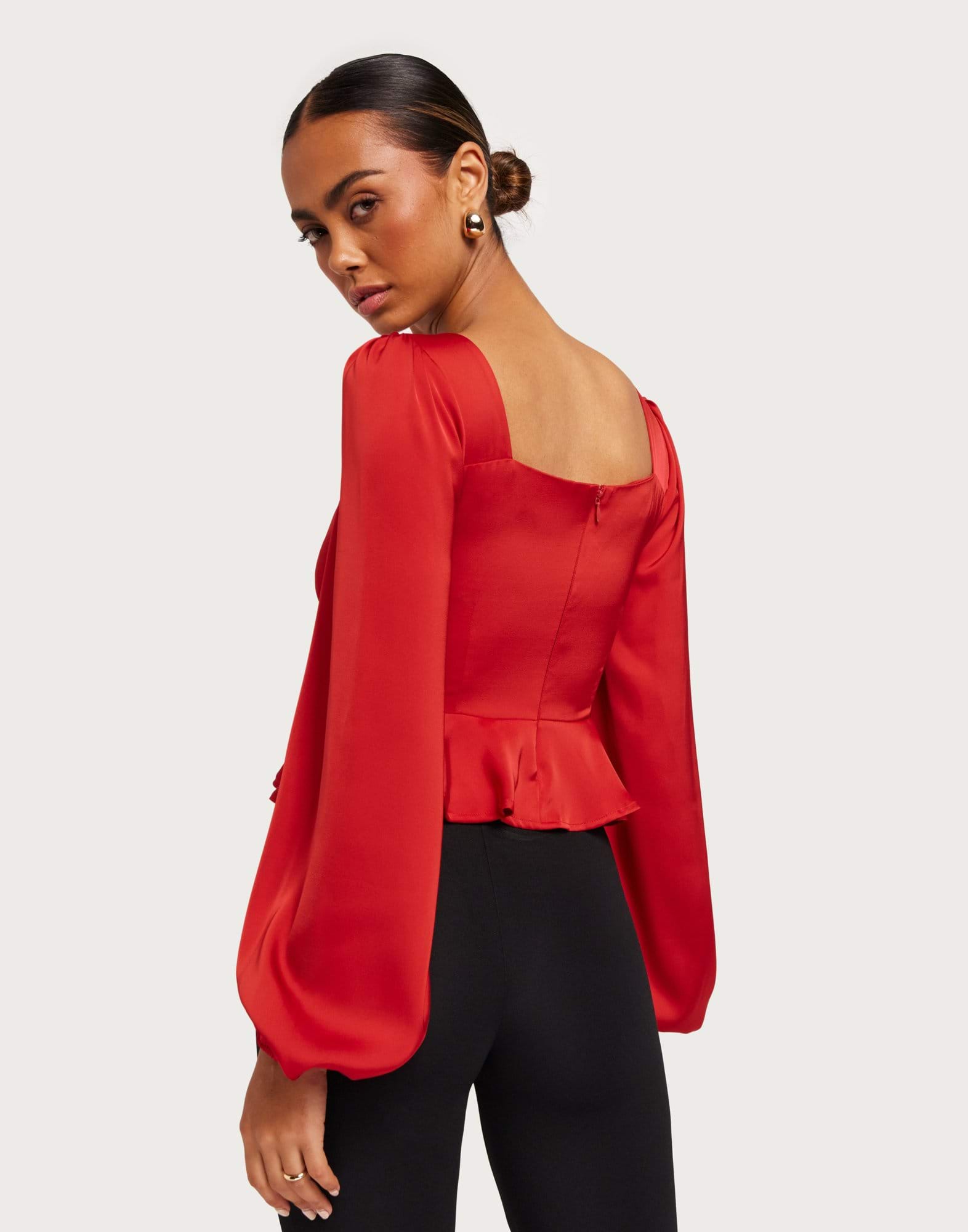 Sharp Peplum Blouse