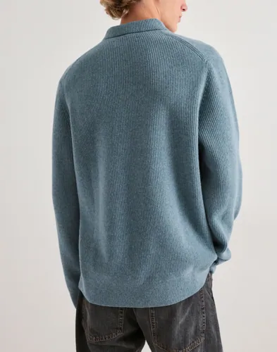 Samsøe Samsøe Saisaks HZ Polo 15010 Half zip polotröjor herr – bild 4