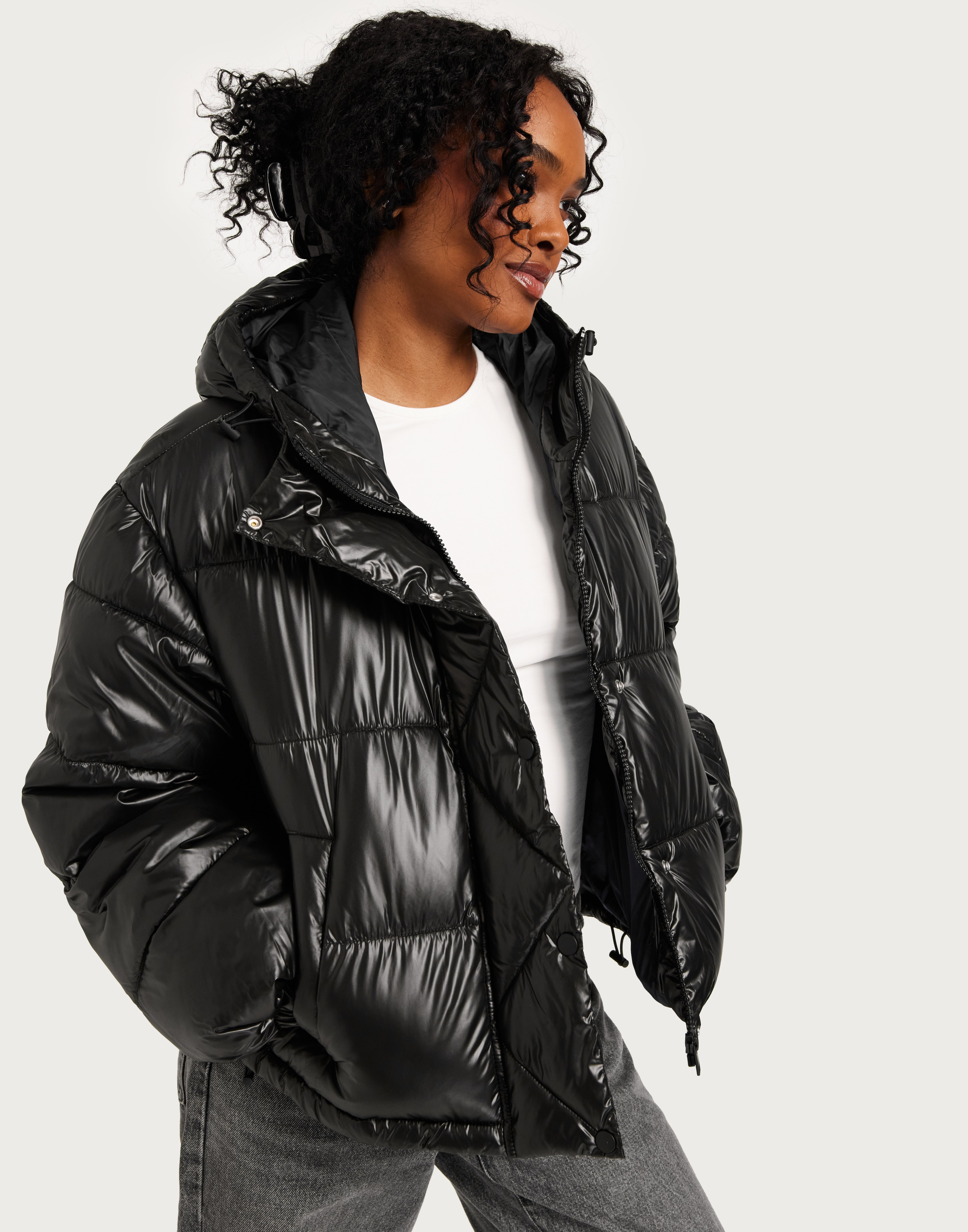 Buy JJXX JXPEARL SHINE PUFFER JACKET OTW SN - Black | Nelly.com