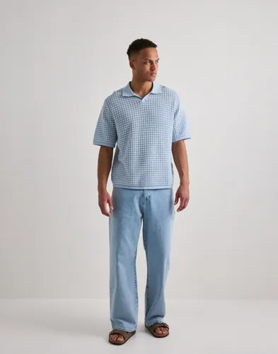 JACK & JONES Jornantucket Knit Split Neck Polo S Kortärmad piké pikéer herr – bild 2