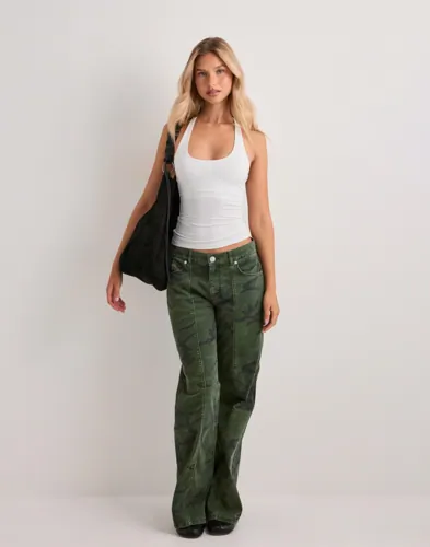 Nelly Double Layer Racer Back Tank linnen dam – bild 2