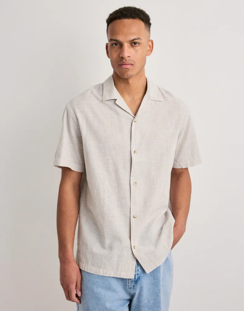 Jjesummer Linen Blend Resort Shirt Linneskjortor