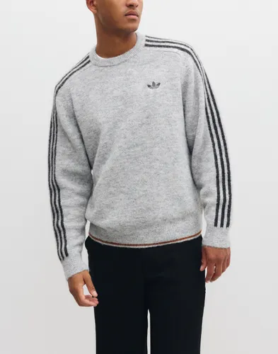 Adidas Originals 3s Knit Crew Sweatshirts Grå