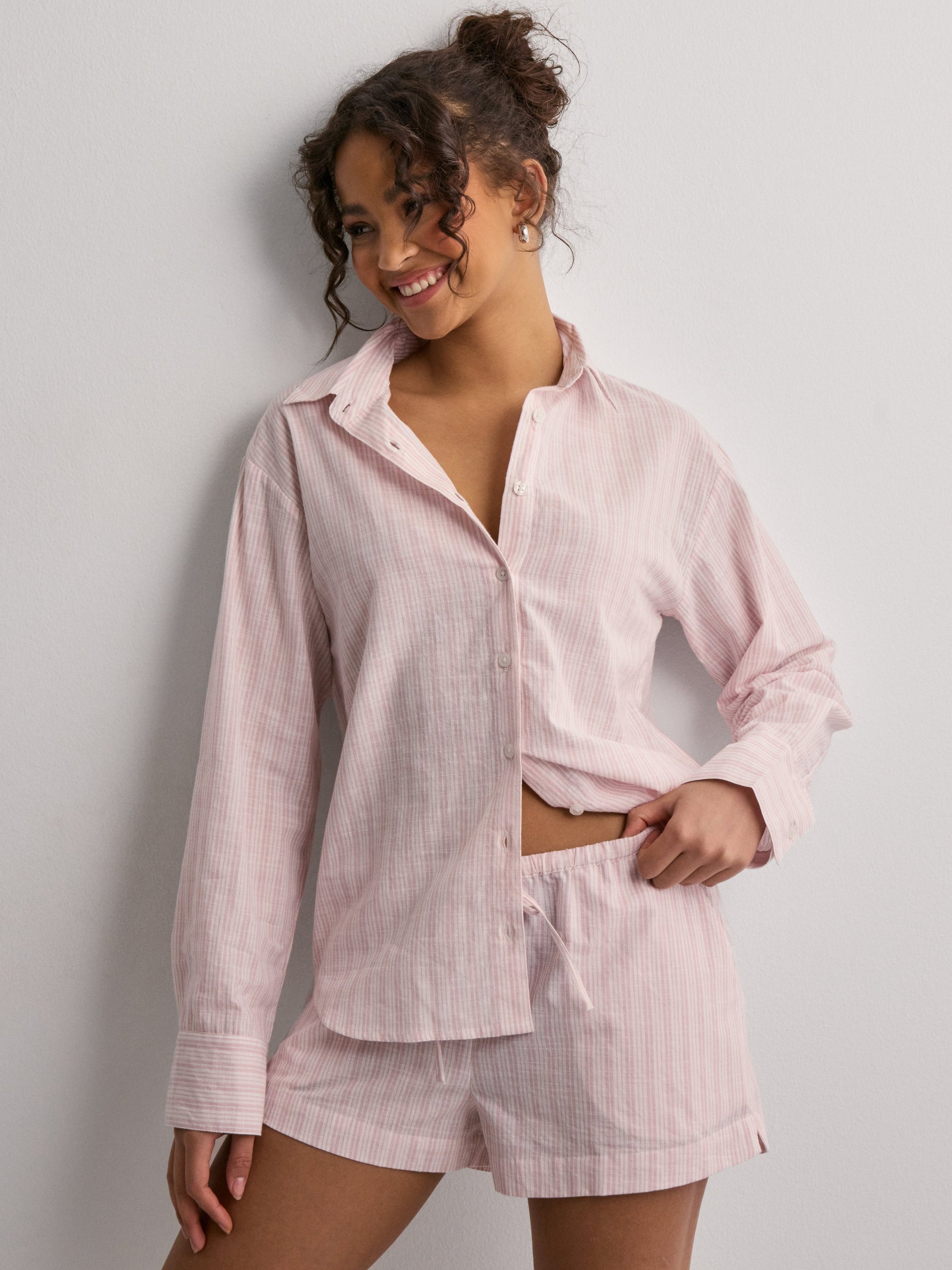 シャツ/ブラウス(長袖/七分) PHEENY - PHEENY TYPEWRITER OVER SHIRT(STRIPE) PHEENY/TYPEWRITER OVER SHIRT(BLUE)