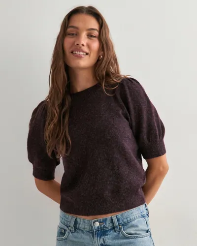 Vero Moda - Rød - Vmdoffy 2/4 O-Neck Pullover Ga Noos