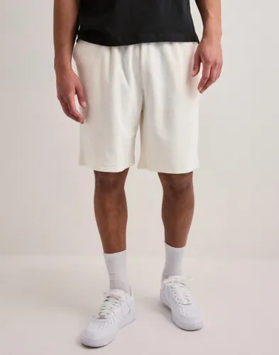 Les Deux Sully mjuka frottéshorts i vitt med dragsko i midjan