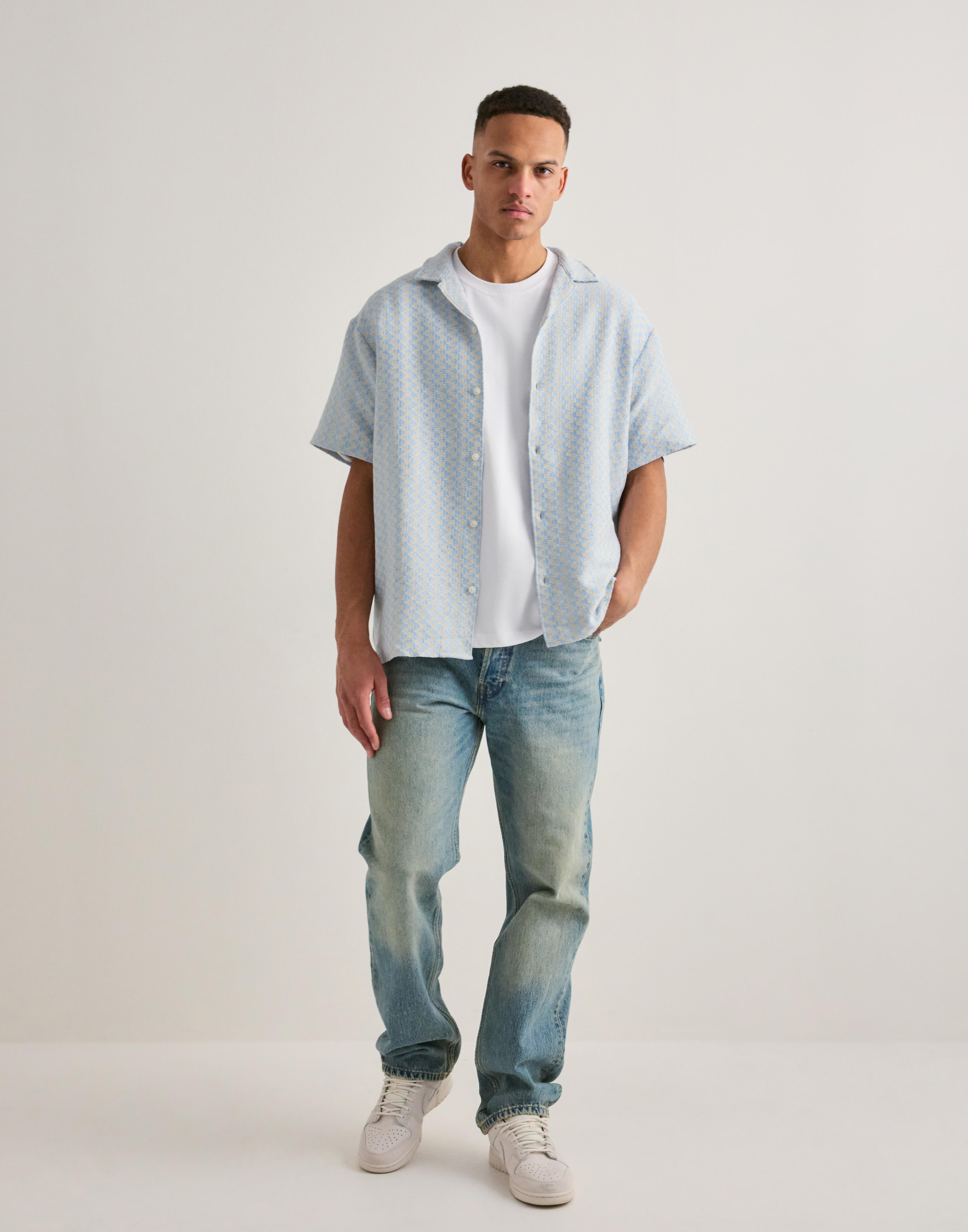 Buy Jack & Jones JORMONTAUK CROCHET SHIRT SS SA26 LN - Cashmere