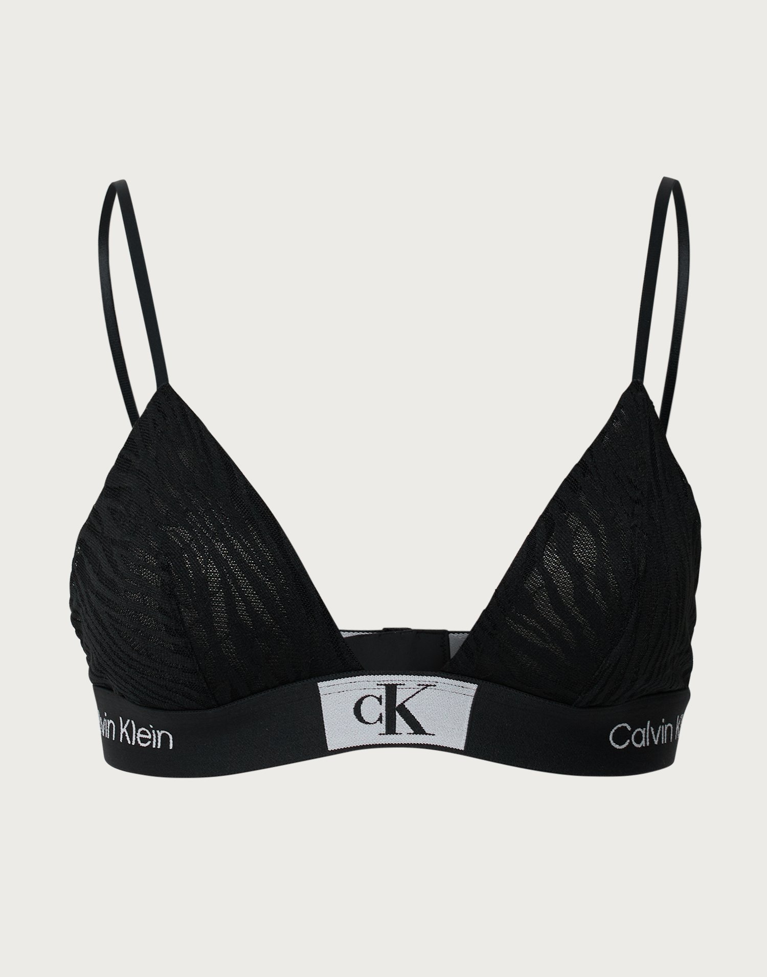 Calvin klein triangle bralette black best sale