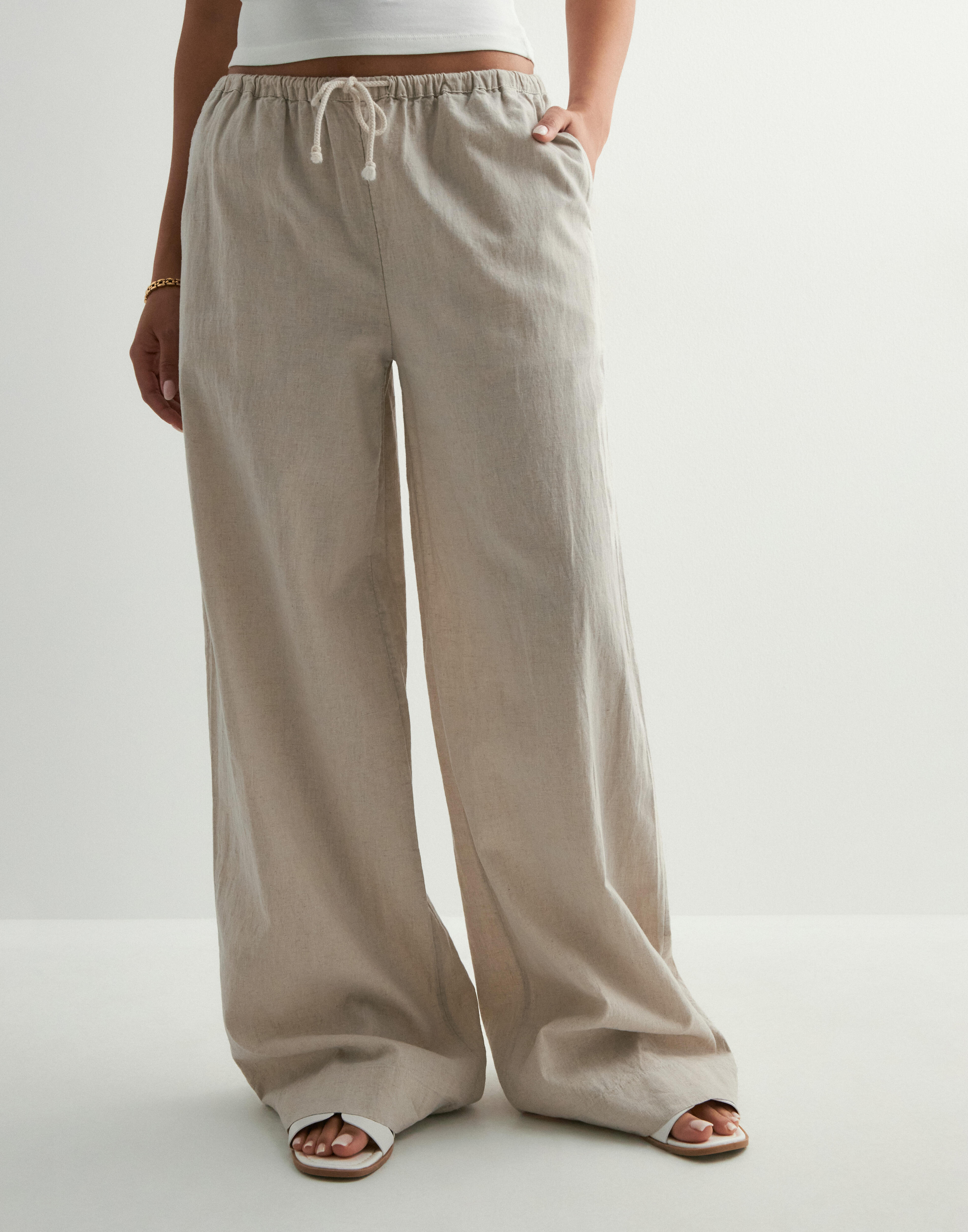 Pull On Linen Pants