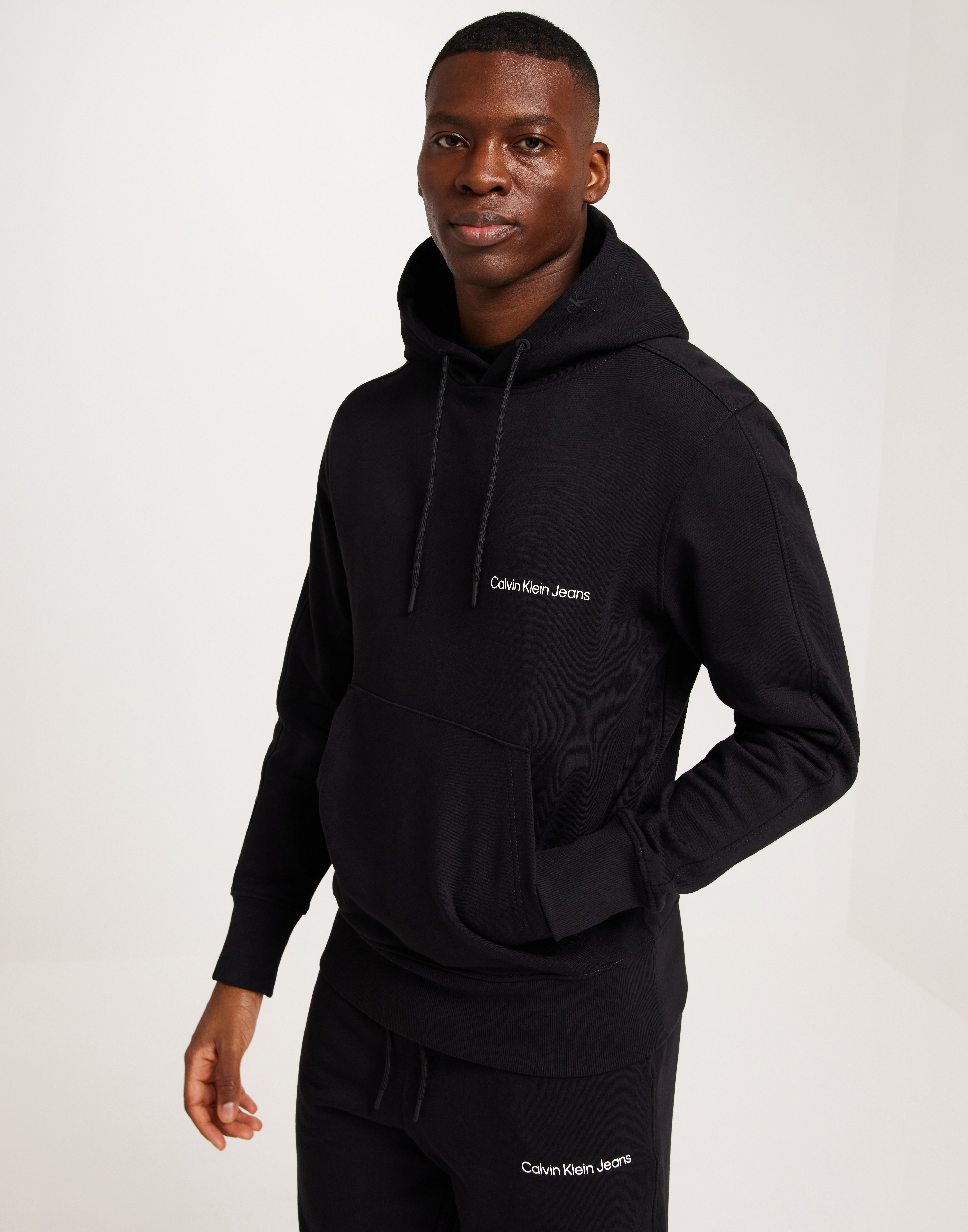 Calvin Klein Jeans Institutional Hoodie Hoodies Sort