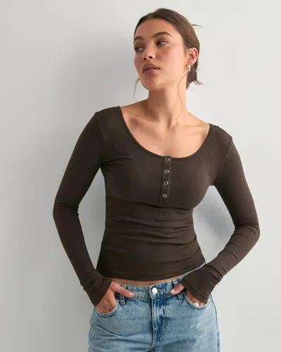 PIECES Pckitte Ls Top Noos Bc långärmade t-shirt dam – bild 3