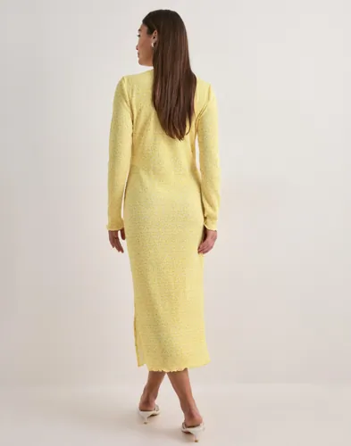 PIECES Pcflora Ls Midi Dress Jrs Noos Bc midiklänningar dam – bild 3