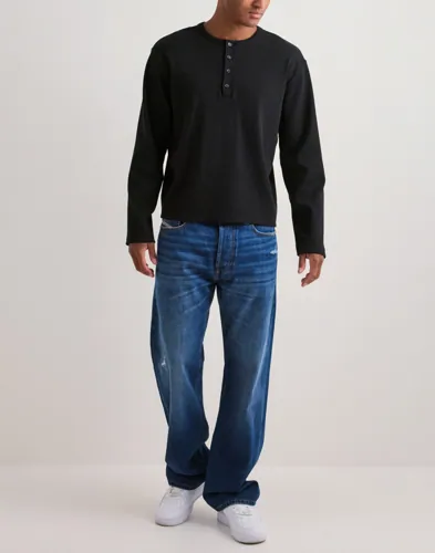 Que Sera Sera Harry Henley LS Farfarströjor långärmade t-shirts herr – bild 2