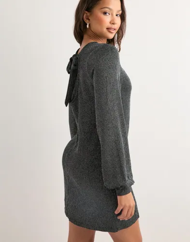 ONLY Onlcarol L/S Glitter Bow Dress Jrs festklänningar dam – bild 3