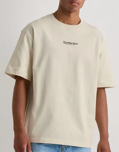 Samsøe Samsøe Sauni T-shirt 11725 T-shirts med tryck Beige