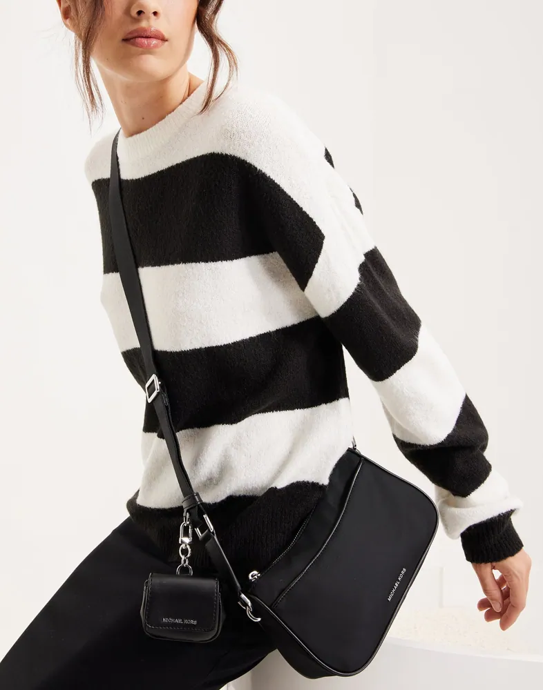 Jet Set Medium Nylon Gabardine Crossbody Bag with Case