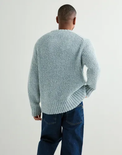 Selected Men Slhchicago Ls Knit Relaxed Crew Nec Stickade tröjor herr – bild 3