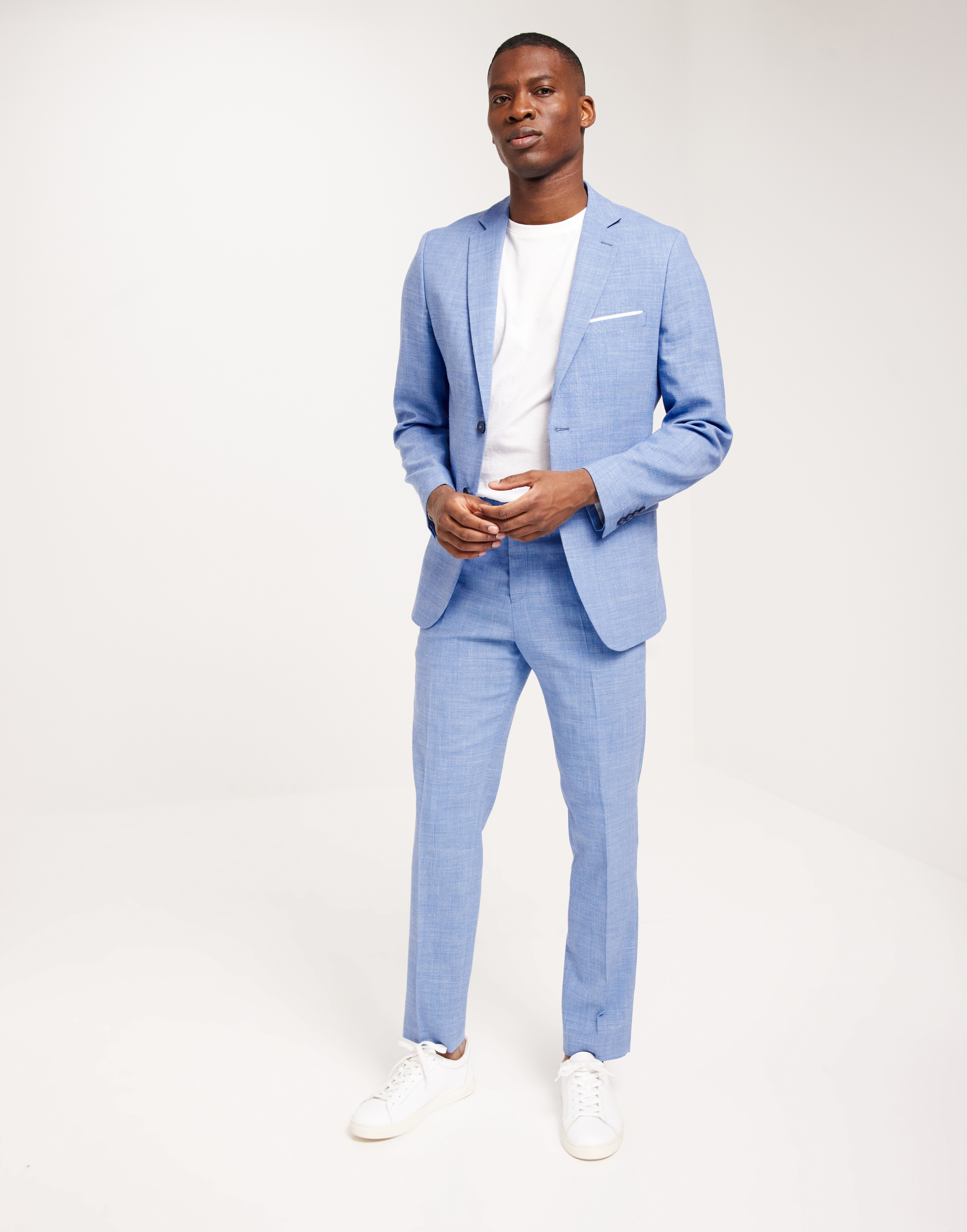 Buy Selected Men SLHSLIM-OASIS LINEN BLZ NOOS - Light Blue | NLYMAN
