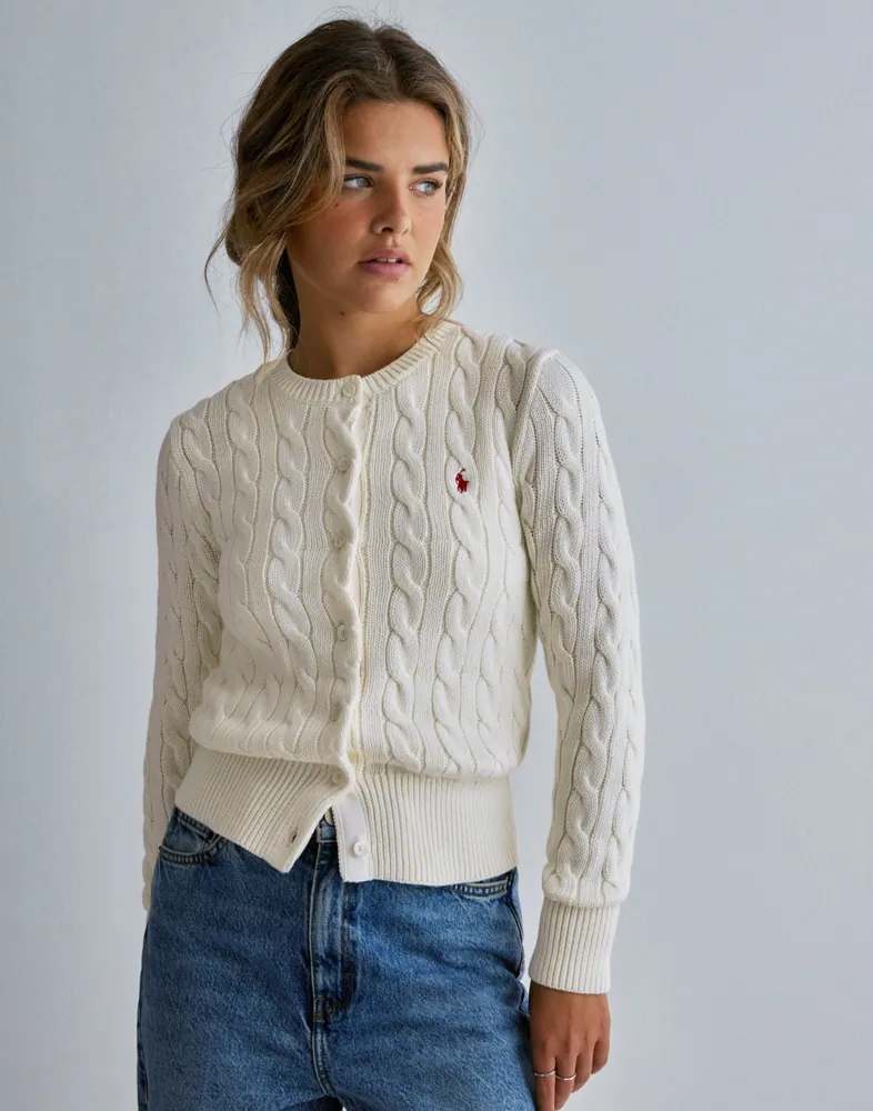 Buy Polo Ralph Lauren CTTNCBLCARDI-LONG SLEEVE-CARDIGAN Natural