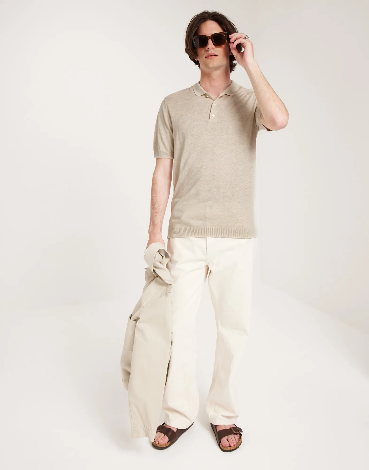 JPRIGOR LINEN KNIT POLO