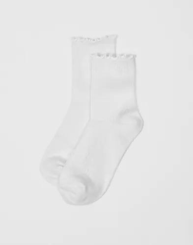 Pieces - Hvid - Pcafia Socks Noos