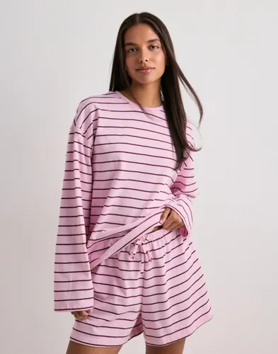 Pieces - Rosa - Pcsadie Ls Barrel Sleeve Top Jrs D2