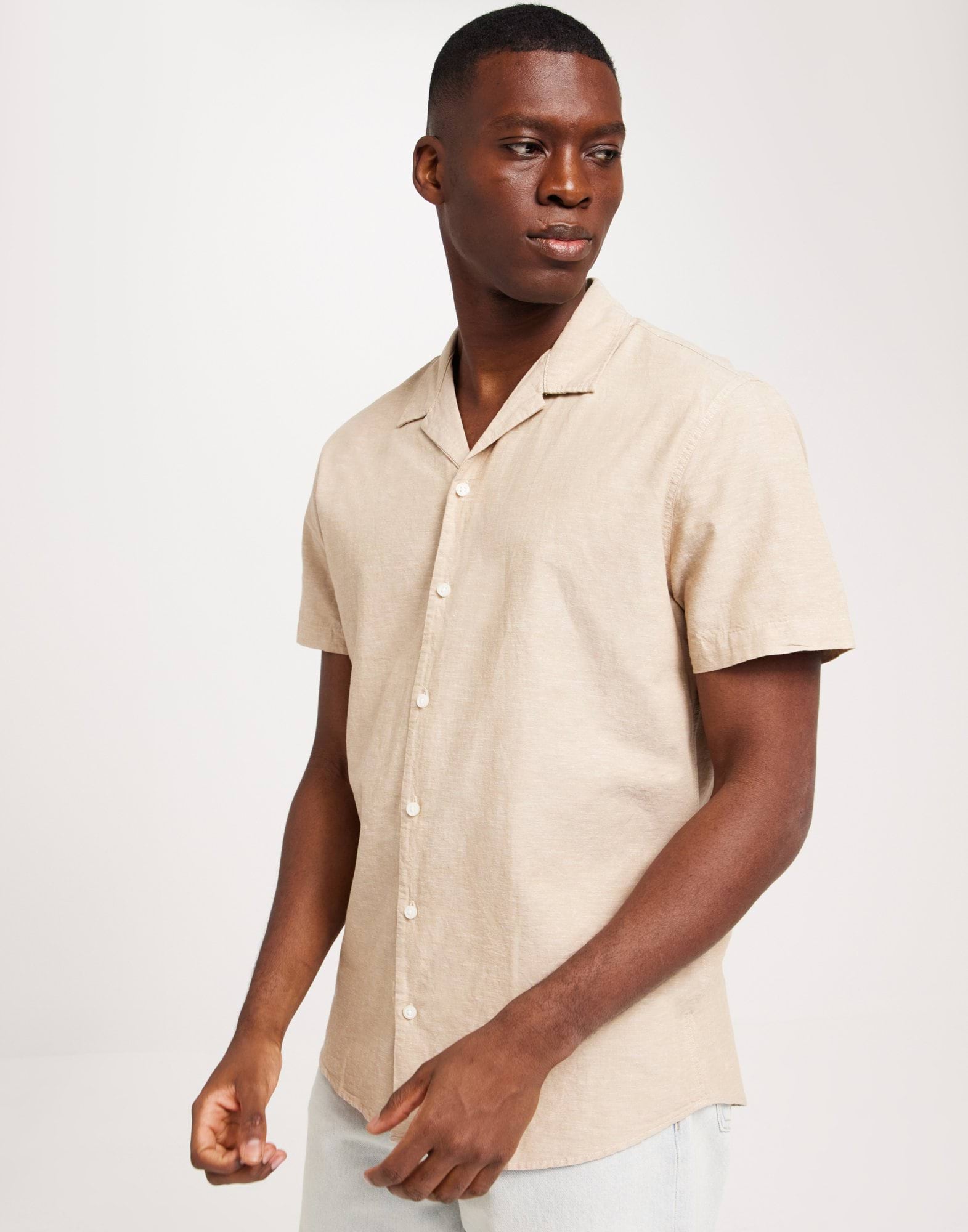 SLHREGNEW-LINEN SHIRT SS RESORT W