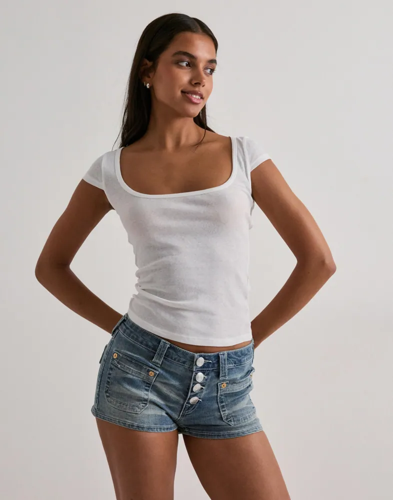 Front Pocket Denim Mr Shorts F