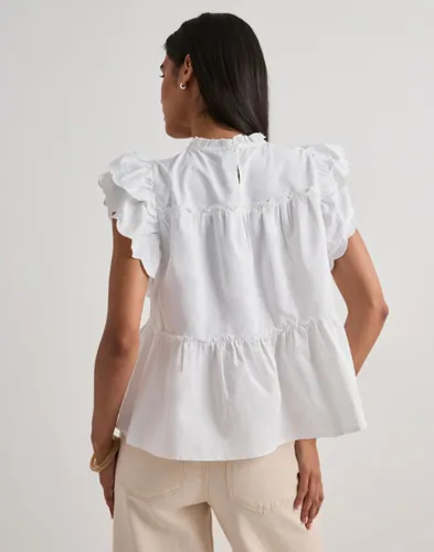 VERO MODA Vmisolde Sl O-Neck Frill Top Wvn Ex blusar dam – bild 3