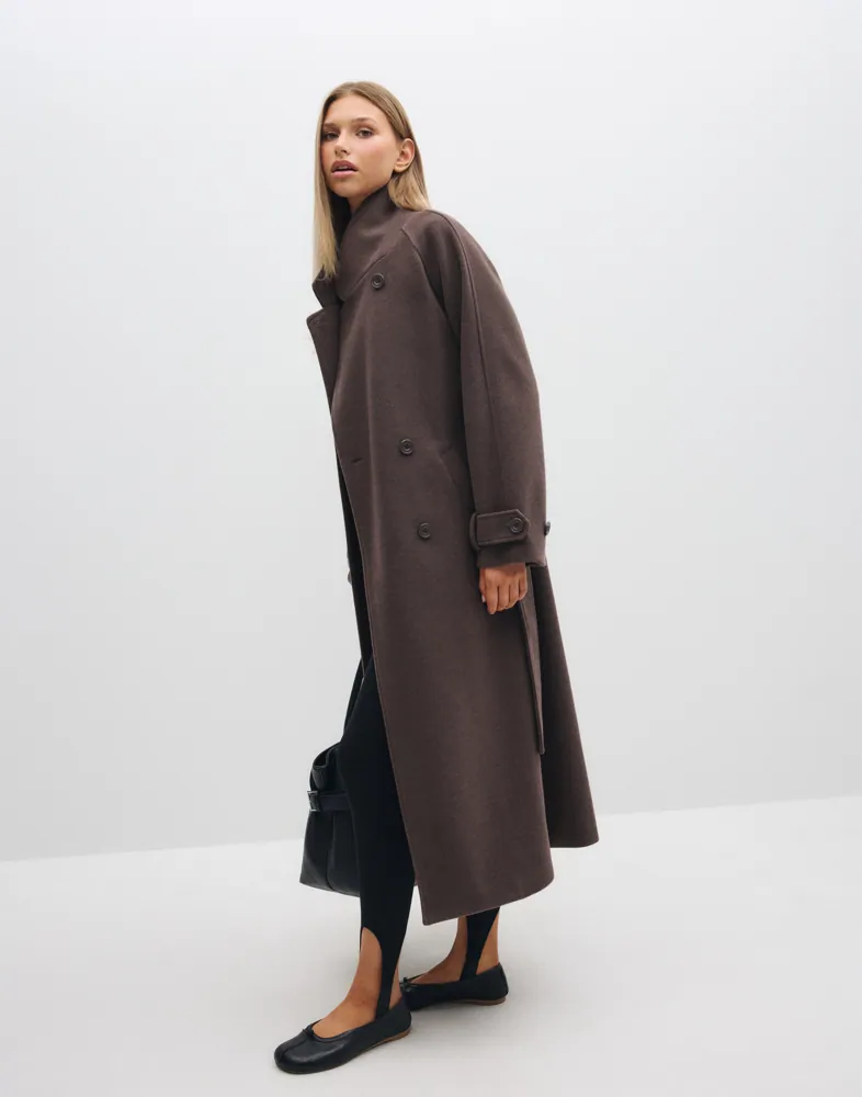 Nelly Warm Trench Coat kappor & rockar dam – bild 2